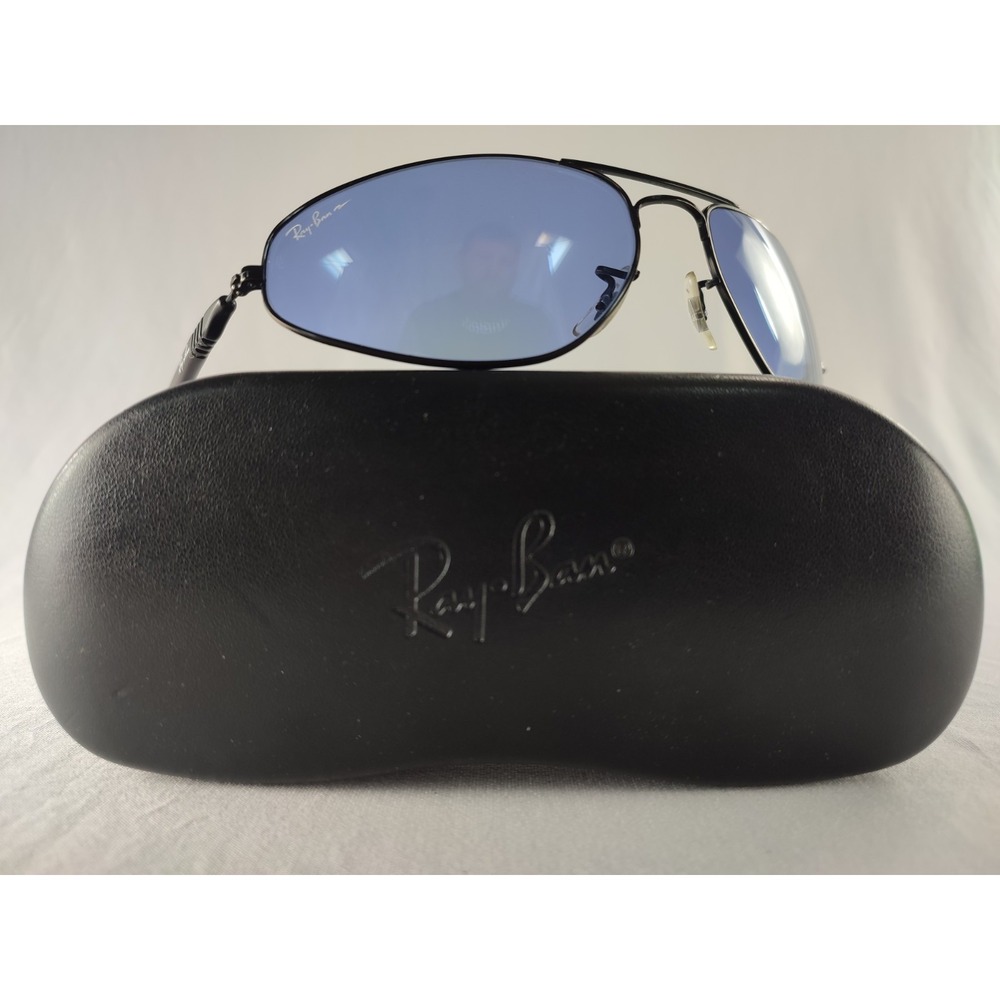 Vintage B&L Ray-Ban W1739 Sport Series 3 Sunglasses Black Blue Lens Mint